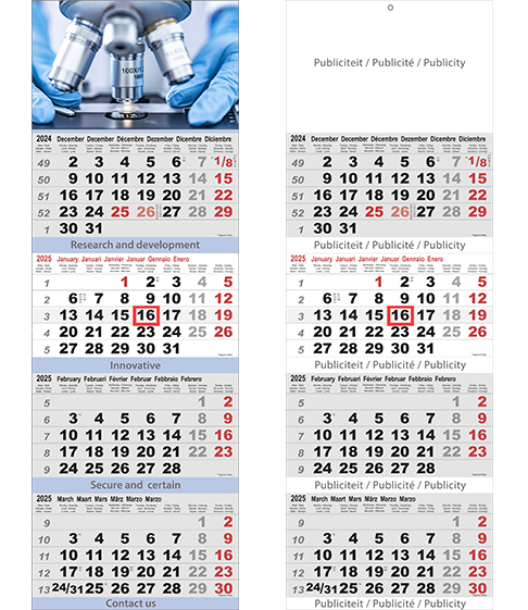 4-Maandskalender 2025 Maxi Plus