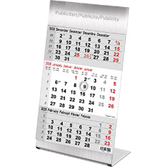Kantoorkalender 2023 3-maand Steel
