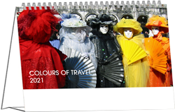 Kantoorkalender 2021 Colours of Travel