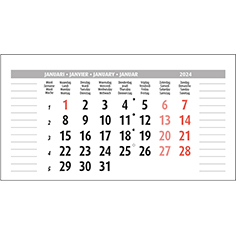 Maandblok kalender 2023 Type 4