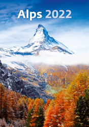 Muurkalender 2022 Alps 13p 31x52cm Cover