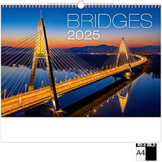 Muurkalender Deco 2023 Bridges