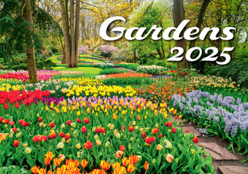 Muurkalender 2025 Gardens 13p 45x38cm Cover