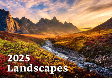 Muurkalender 2025 Landscapes 13p 45x38cm Cover