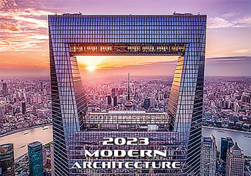 Muurkalender 2023 Modern Architecture 13p 45x38cm Cover