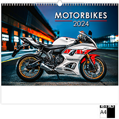 Muurkalender Deco 2024 Motorbikes