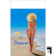 Muurkalender Pin-up 2026 Tropical Girls