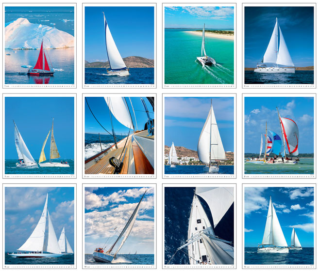 Muurkalender 2024 Sailing 13p 45x59cm Prenten
