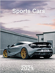 Muurkalender 2024 Sports Cars 13p 30x47cm Cover