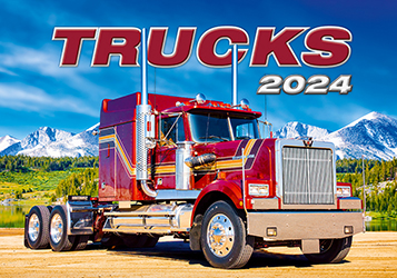 Muurkalender 2024 Trucks 13p 45x38cm Cover