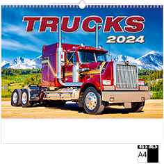 Muurkalender Deco 2024 Trucks