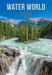 Muurkalender 2025 Water World 13p 31x52cm Cover